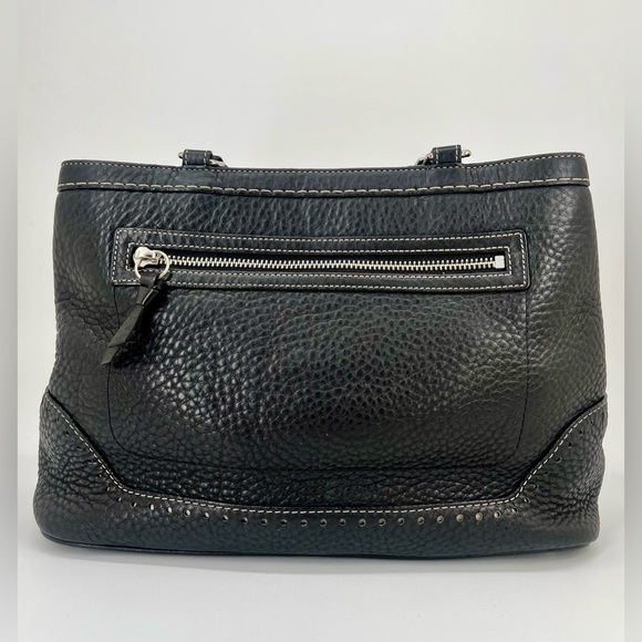 Vintage COACH Black #5055 Hampton Carryall Tote - Picture 4 of 14